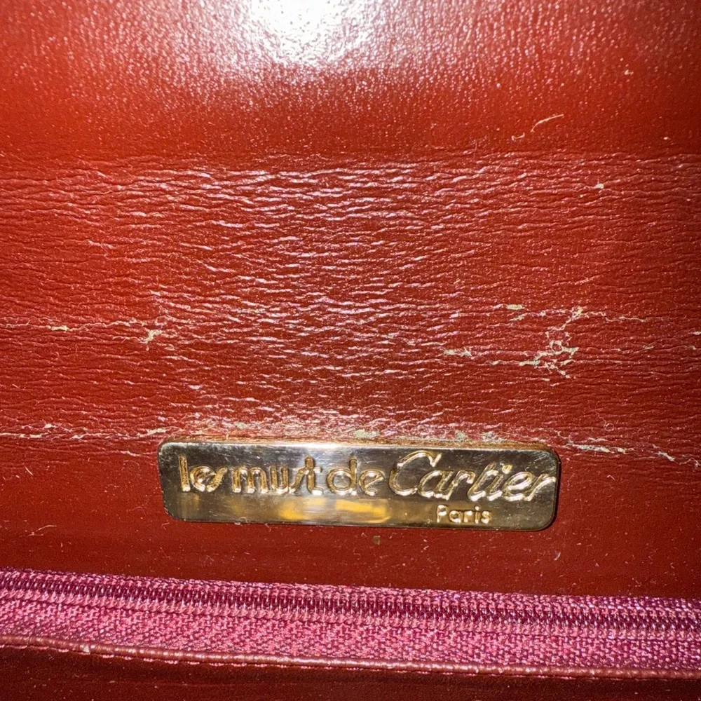 Cartier Burgundy Crossbody Bag - Picture 6 of 9